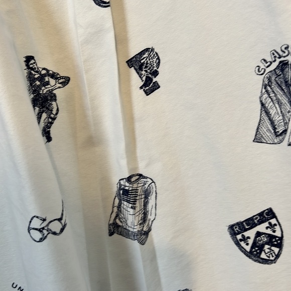 Ralph Lauren Long sleeve oxford white no stains collegiate symbols - Picture 7 of 7